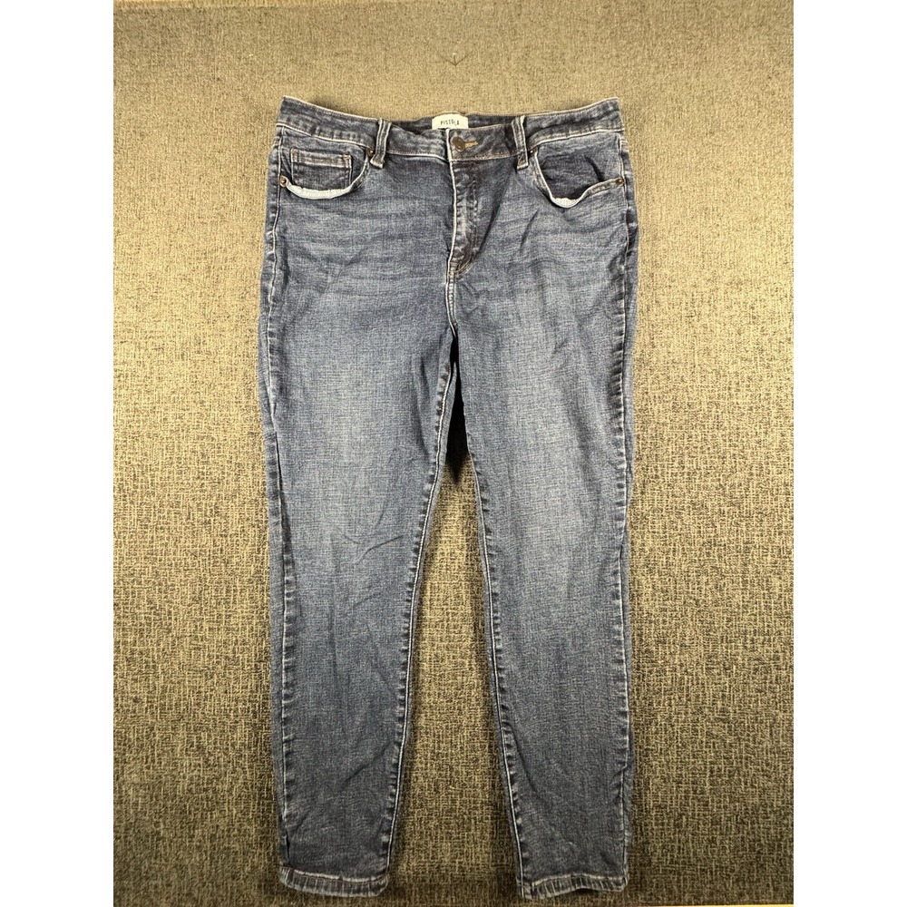 PISTOLA Jeans Womens Mid Rise Skinny Dark Wash Stretch P6731MTW-MDYP | 32